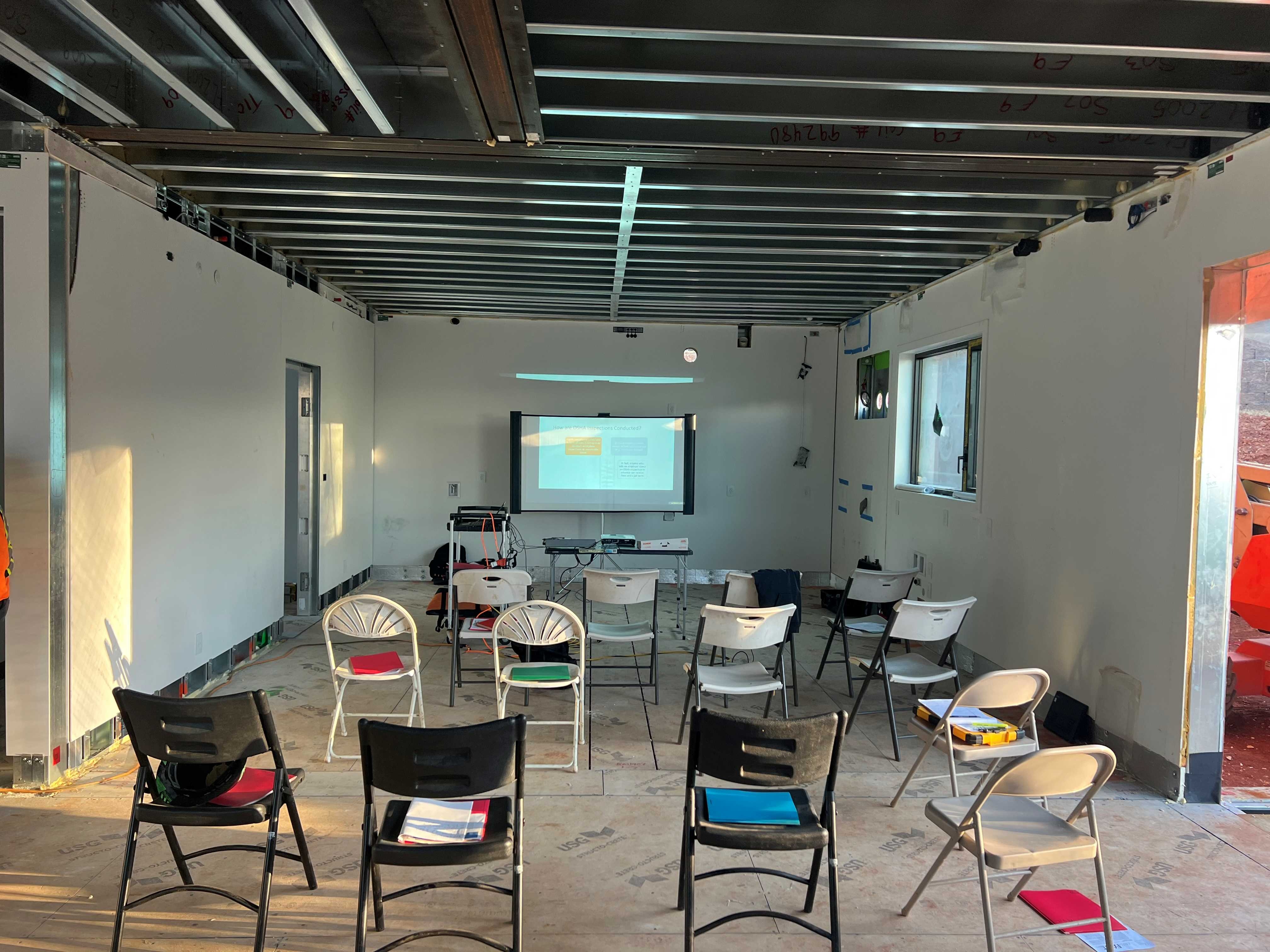 Training room setup